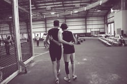 Julian & Holman - post race